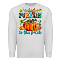 Dove Grey Cutest pumpkin in the patch Premium Sweatshirt - RanaPortraitStore