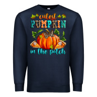 Navy Cutest pumpkin in the patch Premium Sweatshirt - RanaPortraitStore