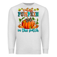 Oatmeal Heather Cutest pumpkin in the patch Premium Sweatshirt - RanaPortraitStore