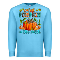 Ocean Blue Cutest pumpkin in the patch Premium Sweatshirt - RanaPortraitStore