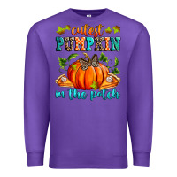 Purple Cutest pumpkin in the patch Premium Sweatshirt - RanaPortraitStore