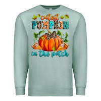 Seafoam Cutest pumpkin in the patch Premium Sweatshirt - RanaPortraitStore