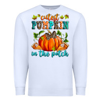 White Cutest pumpkin in the patch Premium Sweatshirt - RanaPortraitStore