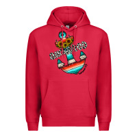 Cardinal anchored Premium Hoodie - CowhideDigitalArt