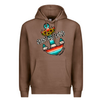 Chestnut anchored Premium Hoodie - CowhideDigitalArt
