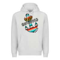 Dove Grey anchored Premium Hoodie - CowhideDigitalArt
