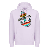 Lilac anchored Premium Hoodie - CowhideDigitalArt
