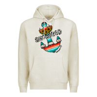 Oatmeal Heather anchored Premium Hoodie - CowhideDigitalArt
