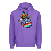 Purple anchored Premium Hoodie - CowhideDigitalArt