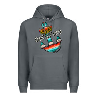 Rock anchored Premium Hoodie - CowhideDigitalArt