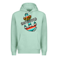 Seafoam anchored Premium Hoodie - CowhideDigitalArt