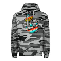 Slate Camo anchored Premium Hoodie - CowhideDigitalArt
