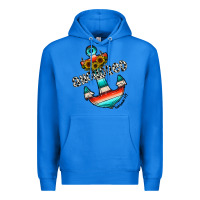 True Royal anchored Premium Hoodie - CowhideDigitalArt