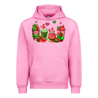 Fuchsia Pink watermelon coffee cups Urban Hoodie - AdoDesignShop
