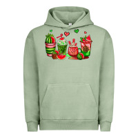 Pigment Oil Green watermelon coffee cups Urban Hoodie - AdoDesignShop