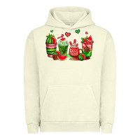 Pigment Pistachio watermelon coffee cups Urban Hoodie - AdoDesignShop