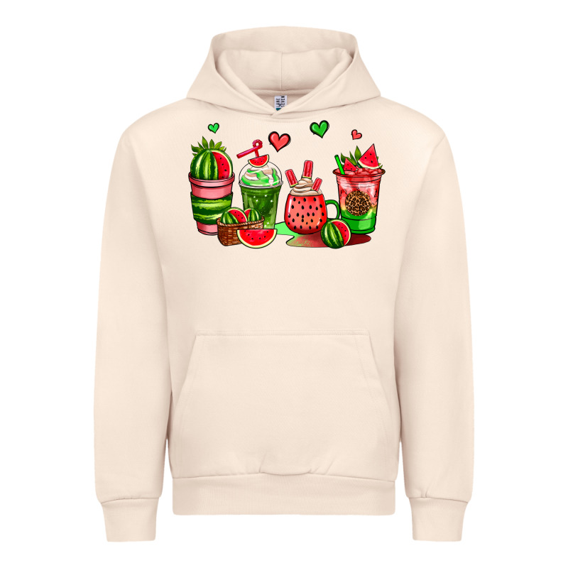 Watermelon Coffee Cups Urban Hoodie by AdoDesignShop | Teevron