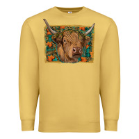 Antique Gold Fall Cow Premium Sweatshirt - RanaPortraitStore