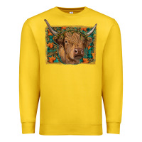 Lemon Fall Cow Premium Sweatshirt - RanaPortraitStore