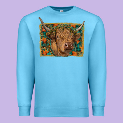 Premium Sweatshirt Fall Cow