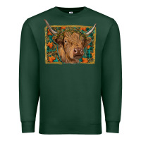 Sports Green Fall Cow Premium Sweatshirt - RanaPortraitStore