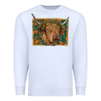 White Fall Cow Premium Sweatshirt - RanaPortraitStore