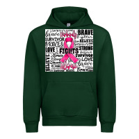 Forest Green breast cancer nobody fights alone Urban Hoodie - JahusDesignShop