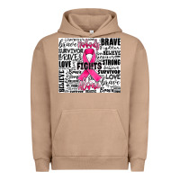 Pigment Burro breast cancer nobody fights alone Urban Hoodie - JahusDesignShop