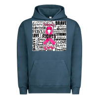 Pigment Midnight Navy breast cancer nobody fights alone Urban Hoodie - JahusDesignShop