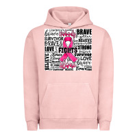 Pigment Salmon breast cancer nobody fights alone Urban Hoodie - JahusDesignShop