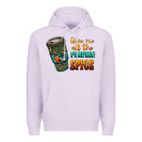 Lilac watercolor give me all the pumpkin spice Premium Hoodie - RanaPortraitStore