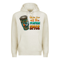 Oatmeal Heather watercolor give me all the pumpkin spice Premium Hoodie - RanaPortraitStore