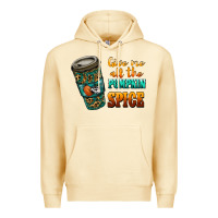 Pina Colada watercolor give me all the pumpkin spice Premium Hoodie - RanaPortraitStore