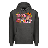 Charcoal Heather trıck or treat Premium Hoodie - AdoDesignShop
