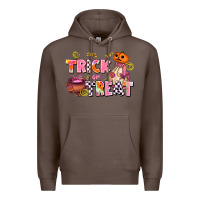 Coffee trıck or treat Premium Hoodie - AdoDesignShop
