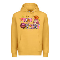Mustard trıck or treat Premium Hoodie - AdoDesignShop