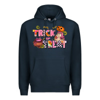 Navy trıck or treat Premium Hoodie - AdoDesignShop