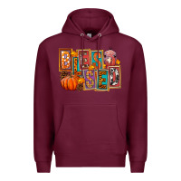 Burgundy blessed thanksgiving Premium Hoodie - FaDigitalArtStudio