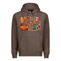 Coffee blessed thanksgiving Premium Hoodie - FaDigitalArtStudio