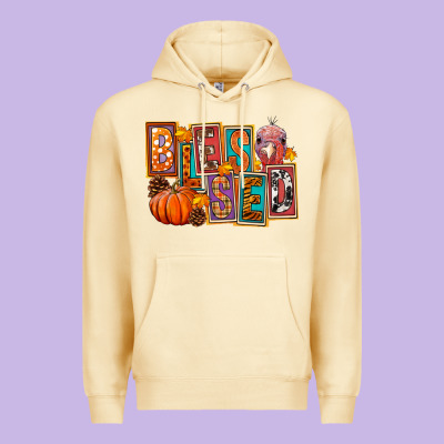 Blessed Thanksgiving Premium Hoodie Designed By Fadigitalartstudio