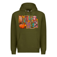 Army Green blessed thanksgiving Premium Hoodie - FaDigitalArtStudio