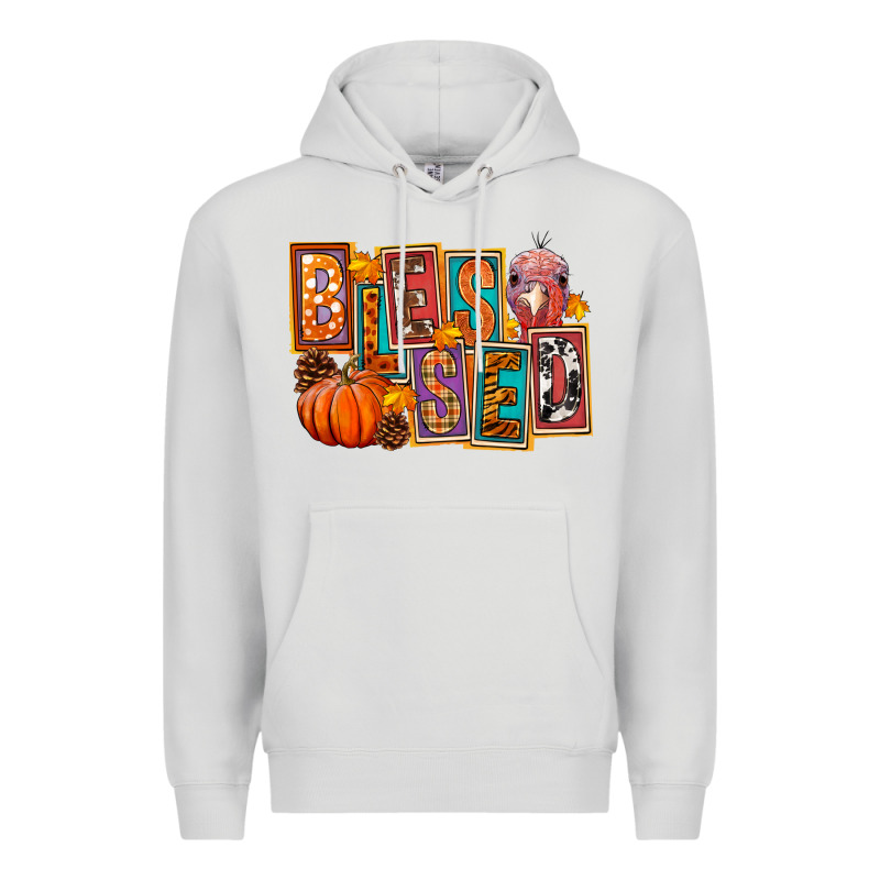 Blessed Thanksgiving Premium Hoodie by FaDigitalArtStudio | Teevron