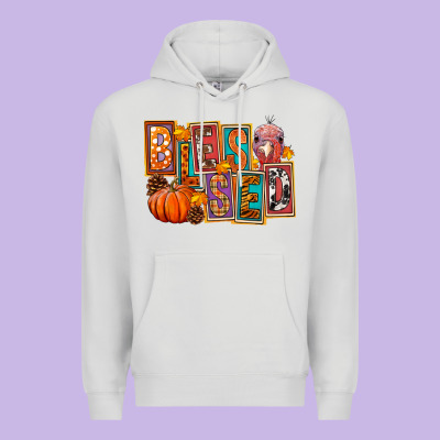 Blessed Thanksgiving Premium Hoodie Designed By Fadigitalartstudio