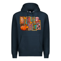 Navy blessed thanksgiving Premium Hoodie - FaDigitalArtStudio