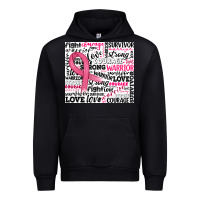 Black breast cancer ribbon Urban Hoodie - JahusDesignShop