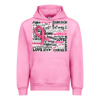 Fuchsia Pink breast cancer ribbon Urban Hoodie - JahusDesignShop