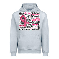 Heather Grey breast cancer ribbon Urban Hoodie - JahusDesignShop