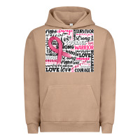 Pigment Burro breast cancer ribbon Urban Hoodie - JahusDesignShop