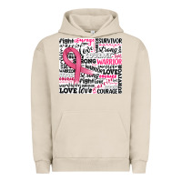 Pigment French Oak breast cancer ribbon Urban Hoodie - JahusDesignShop