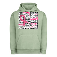 Pigment Oil Green breast cancer ribbon Urban Hoodie - JahusDesignShop